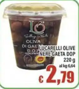 Top Supermercati Lucarelli olive nere gaeta dop offerta