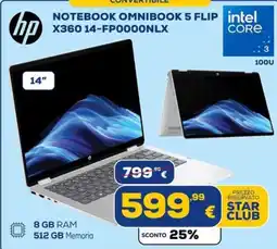 Euronics Tufano HP Notebook Omnibook 5 Flip offerta