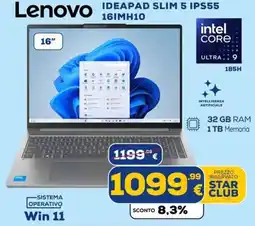 Euronics Tufano Lenovo IDEAPAD SLIM 5 IPS55 offerta