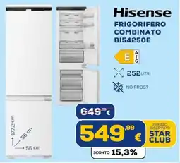 Euronics Tufano Hisense frigorifero combinato offerta