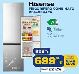 Euronics Tufano Hisense frigorifero combinato offerta