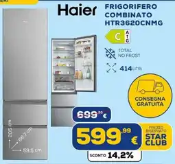 Euronics Tufano Haier frigorifero combinato offerta