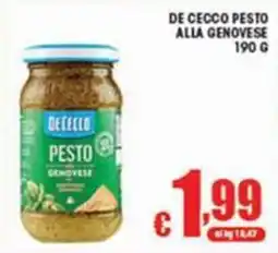 Sacoph De Cecco pesto alla genovese offerta