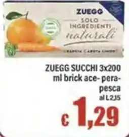Top Supermercati Zuegg succhi offerta