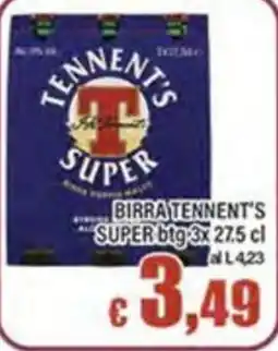 Top Supermercati Birra Tennent's Super offerta