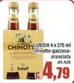 Top Supermercati Lurisia Chinotto-gazzosa-aranciata offerta