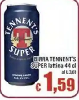 Top Supermercati Birra Tennent's Super offerta