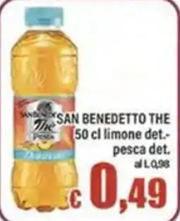 Top Supermercati San Benedetto The 50 cl limone det.-pesca det. offerta