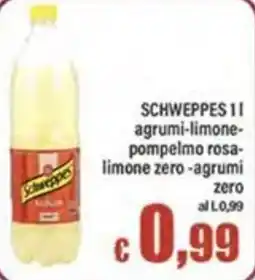 Top Supermercati Schweppes 11 agrumi-limone-pompelmo rosa-limone zero - agrumi zero offerta