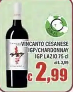 Top Supermercati Vincanto Cesanese IGP/Chardonnay offerta
