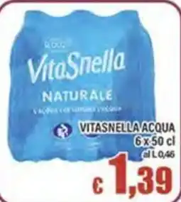 Top Supermercati VitaSnella Acqua Naturale offerta