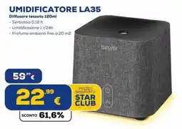 Euronics Tufano Beurer Umidificatore La35 Diffusore tessuto offerta