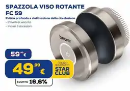 Euronics Tufano Spazzola viso rotante beurer offerta