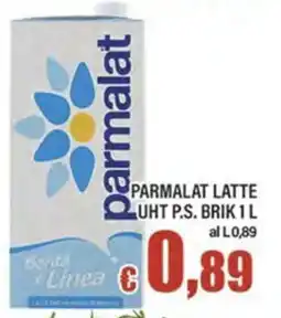 Top Supermercati Parmalat latte UHT p.s. brik offerta