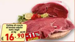 Ipercarni Fettine di coscio di bovino adulto offerta
