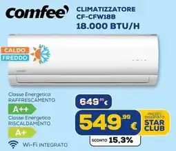 Euronics Tufano Comfee climatizzatore CF-CFW18B offerta