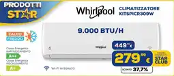 Euronics Tufano Whirlpool Climatizzatore Kitspicr309w offerta