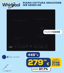 Euronics Tufano Whirlpool piano cottura induzione offerta