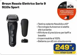 Euronics Tufano Braun Rasoio Elettrico Serie 9 9110s Sport offerta