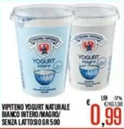 Supermercati EffePiù Vipiteno yogurt naturale bianco intero/magro/senza lattosio offerta