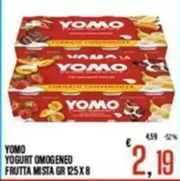 Supermercati EffePiù Yomo yogurt omogeneo frutta mista offerta