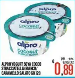 Supermercati EffePiù Alpro yogurt soya cocco offerta