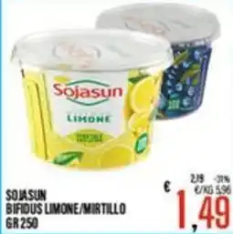 Supermercati EffePiù Sojasun Bifidus Limone/Mirtillo offerta