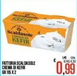 Supermercati EffePiù Fattoria Scaldasole Crema di Kefir offerta