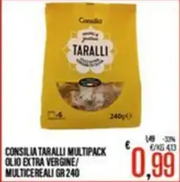 Supermercati EffePiù Consilia Taralli Multipack offerta