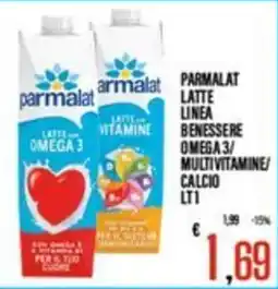 Supermercati EffePiù Parmalat Latte Linea Benessere Omega 3/Multivitamine/Calcio offerta