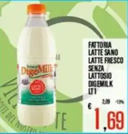 Supermercati EffePiù Latte fresco senza lattosio Digemilk offerta