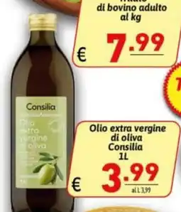 Ipercarni Olio extra vergine di oliva Consilia offerta