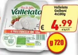 Ipercarni Vallelata Fior di Latte Mozzarelle offerta