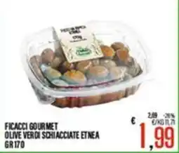 Supermercati EffePiù Ficacci gourmet olive verdi schiacciate etnea offerta