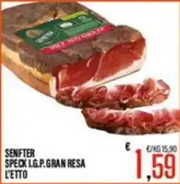 Supermercati EffePiù Senfter Speck L.G.P. Gran Resa L'Etto offerta