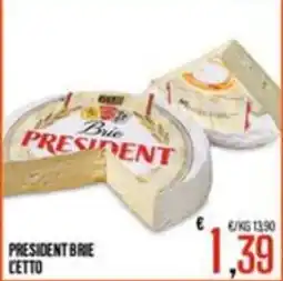 Supermercati EffePiù President Brie offerta