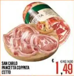 Supermercati EffePiù San Carlo Pancetta Coppata offerta