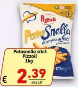 Ipercarni Patasnella stick Pizzoli offerta