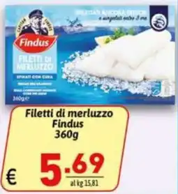 Ipercarni Filetti di merluzzo Findus offerta