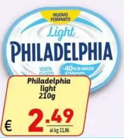 Ipercarni Philadelphia light offerta