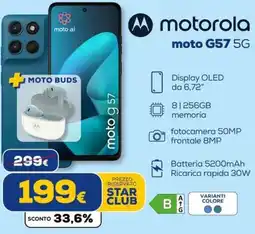 Euronics Tufano motorola moto G57 5G offerta