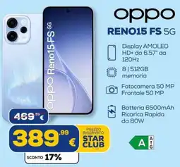 Euronics Tufano Oppo Reno15 FS 5G offerta