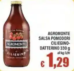 Top Supermercati Agromonte salsa pomodori ciliegino-datterino offerta