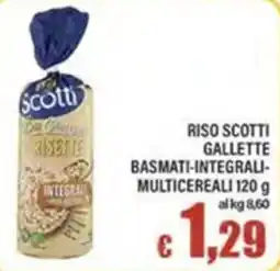 Top Supermercati Riso Scotti Gallette Basmati-Integrali-Multicereali offerta