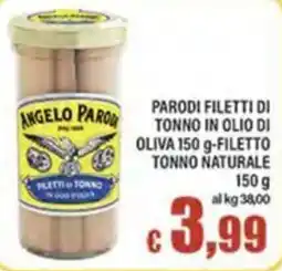Top Supermercati Parodi filetti di tonno in olio di oliva offerta