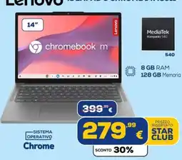 Euronics Tufano Lenovo Chromebook m offerta