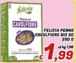 Idromarket Felicia penne cavolfiore bio offerta