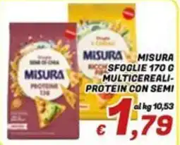 Idromarket Misura sfoglie multicereali-protein con semi offerta