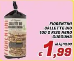 Idromarket Fiorentini Gallette Bio Riso Nero Curcuma offerta