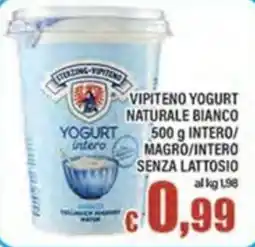 Top Supermercati Vipiteno yogurt naturale bianco offerta